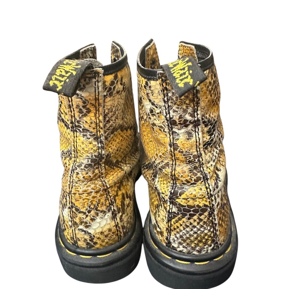 DR. MARTENS VINTAGE SNAKE PRINT ANKLE BOOTS WOMEN SIZE US 9 MADE IN ENGLAND - Picture 7 of 7